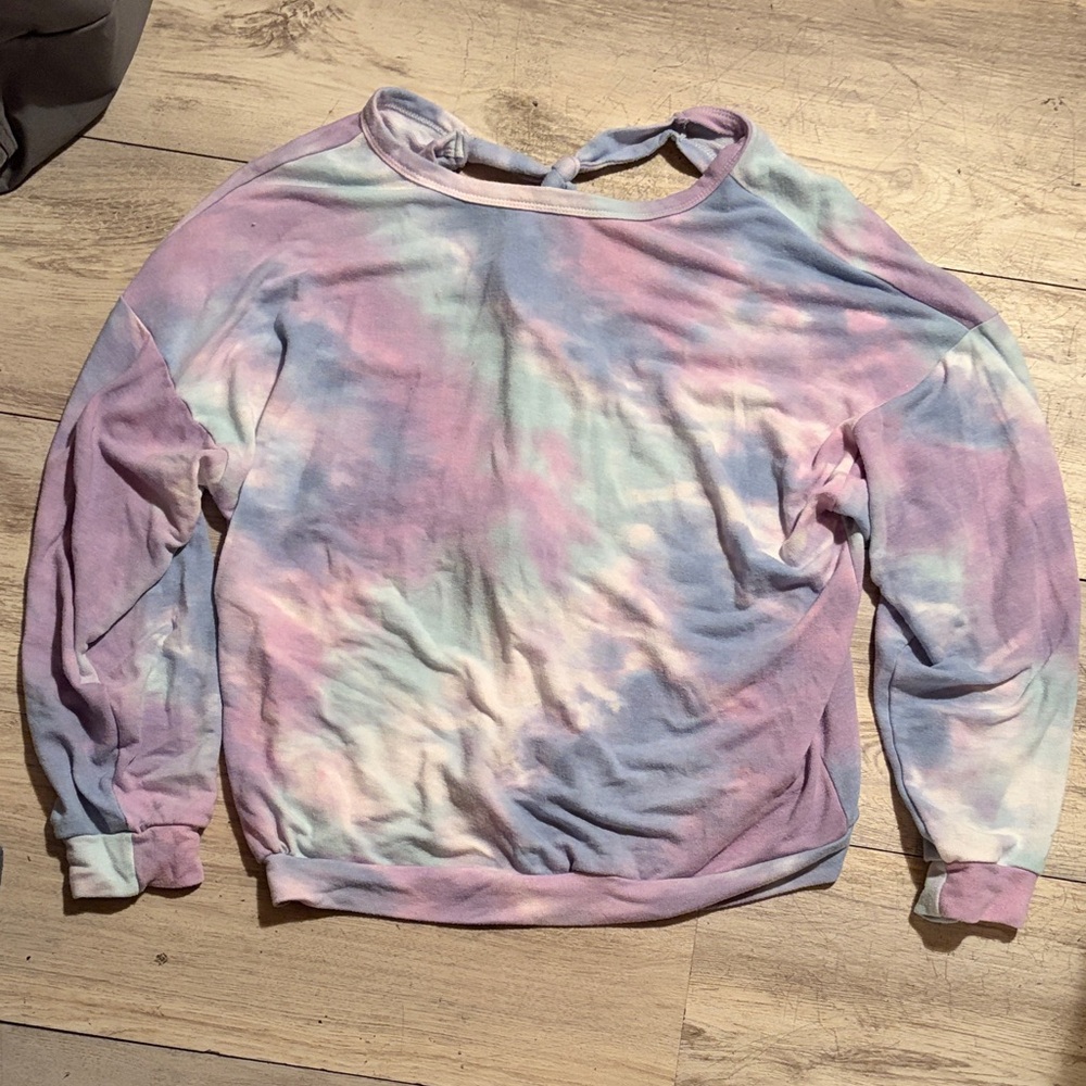 Fashion Nova Pastel Tie-Dye Long Sleeve Top